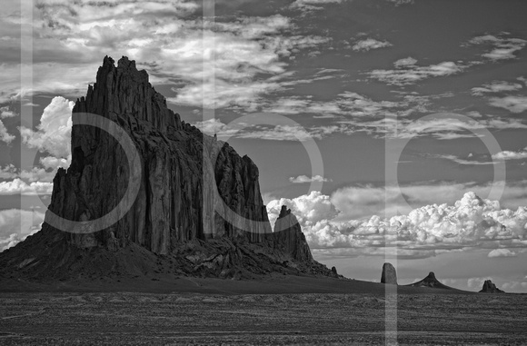 Shiprock Is A Volcanic Cinder Cone Rising 1,583 Feet Above The High-Desert Plain On The Navajo Nation Reservation In New Mexico  In This Commercial Landscape Photograph By Brian Buckner Photography.