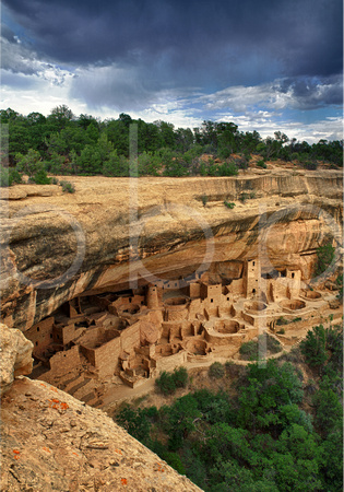 Cliff Palace is an abandoned Indian ruin that once housed a thousand people is shown in This Commercial Landscape Photograph Of Cliff Palace Indian Ruins By Brian Buckner photography, Shreveport.