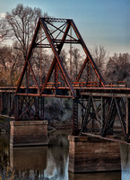 Cross Bayou Trestle In Shreveport Louisiiana is an historic landmark in this commercial architectural photograph by brian buckner photography, shreveport, louisiana.