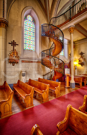 Loretto Chapel Miraculous Spiral Staircase, Loretto Chapel, Santa Fe, New Mexico